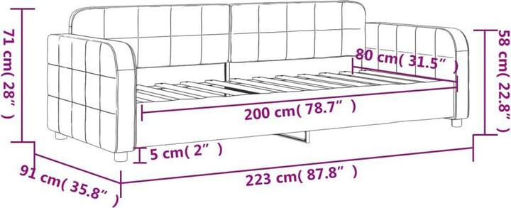 Actual product image vidaXL Tagesbett