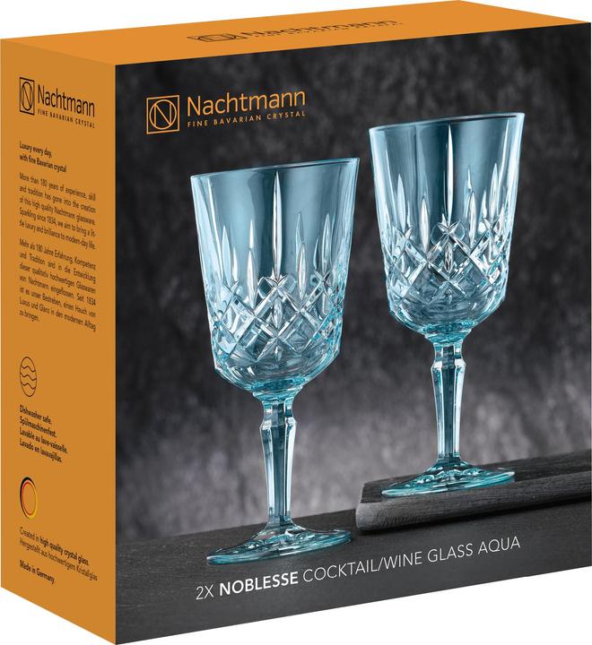 Actual product image Nachtmann Cocktail/wine glass aqua SET/2 617/0 Noblesse UK/3 (35.50 cl, 2 Glasses, Wine glasses set)