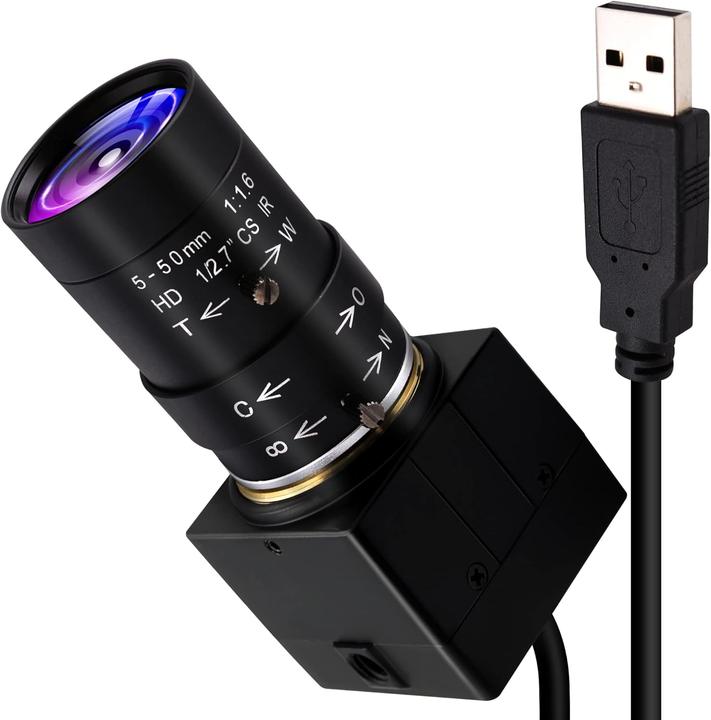 Actual product image ELP 4K UHD Webcam mit manuellem Zoomobjektiv (5-50mm)