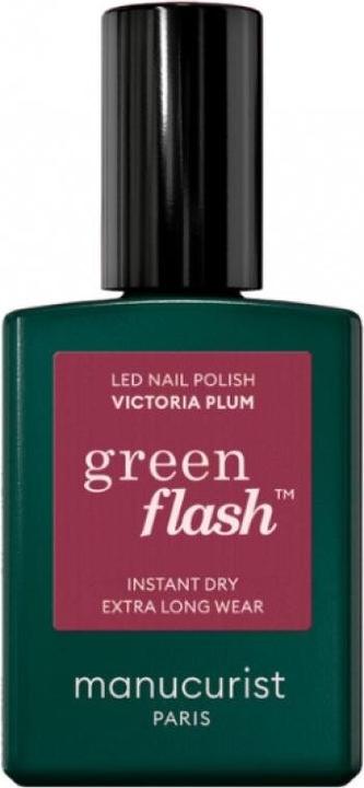 Immagine prodotto Manucurist Smalto Green Flash Victoria Plum (Victoria Plum, Vernice UV gel)