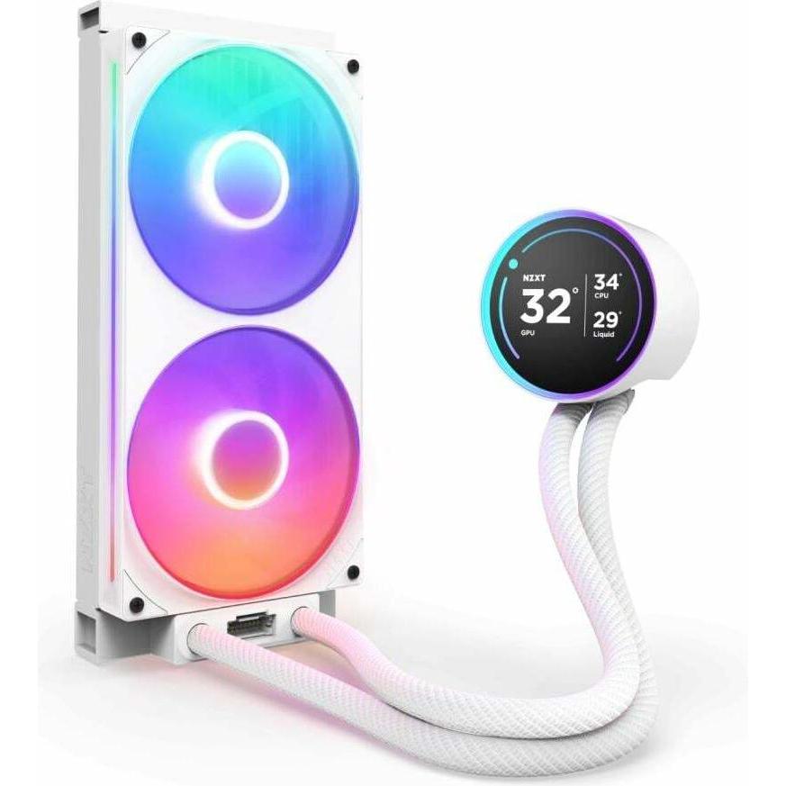 NZXT KRAKEN Elite V2 280 RGB Wak Display White RL-KR28E-W2, CPU Wasserkühler, Weiss