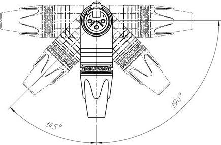 Immagine prodotto Neutrik NC-3FRX, accoppiamento XLR a 3 poli