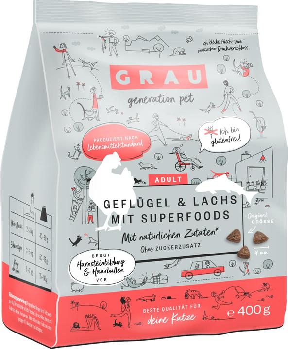 Produktbild Grau Katzen-Trockenfutter (Adult, 430 g)