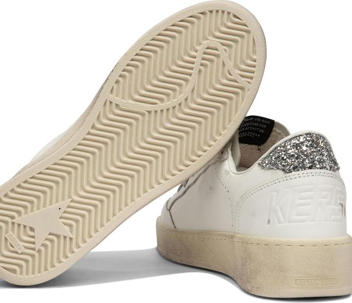 Produktbild Golden Goose ballstar sneakers in leather color white and silver (39)