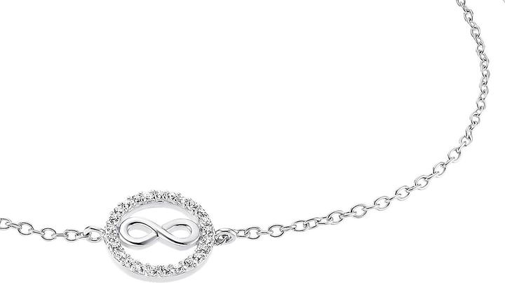 Immagine prodotto S.Oliver Gioielli da braccio da donna, argento 925, zirconi Infinity (20 cm, Argento 925)