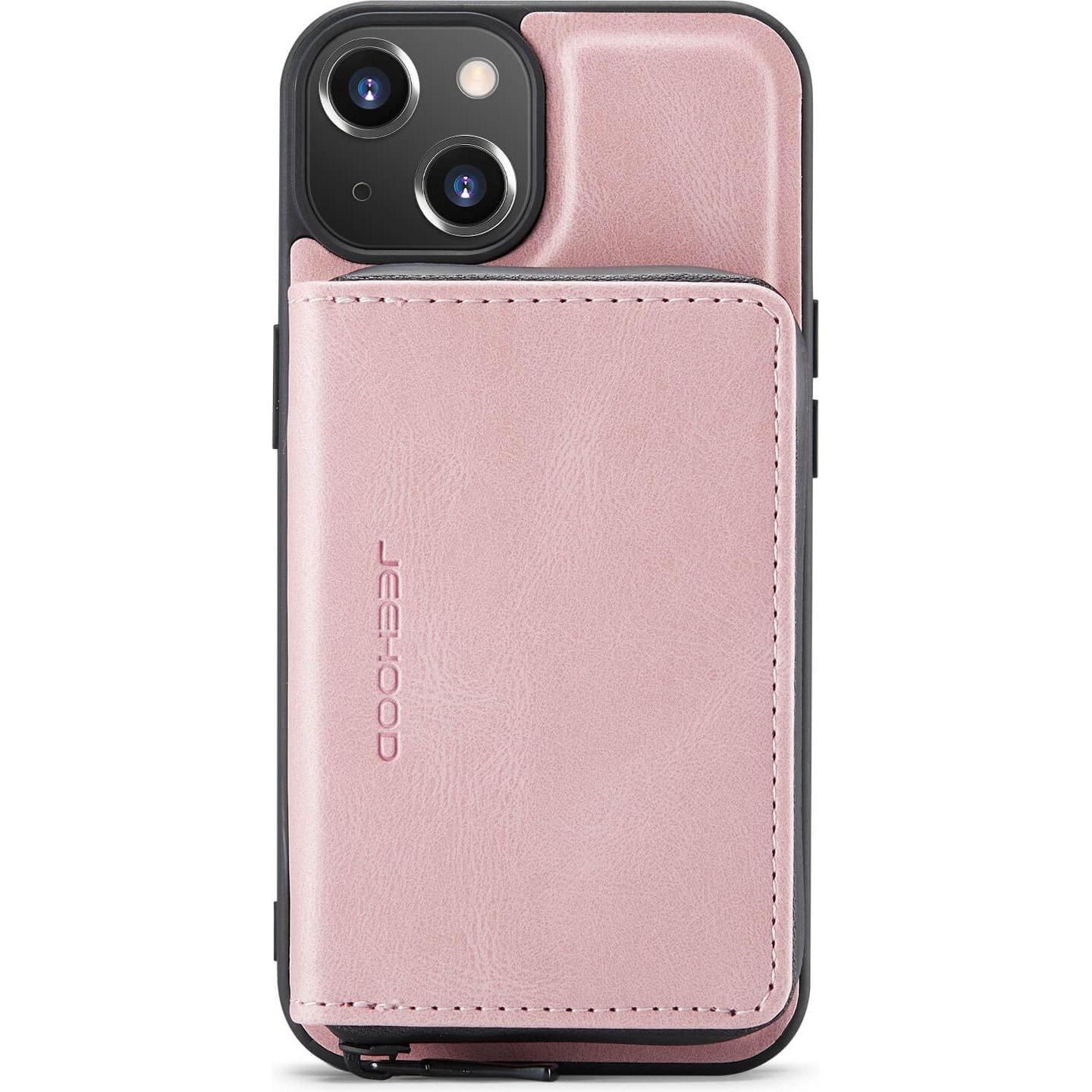 Thumbnail - Cover-Discount iPhone 14 Plus - Hülle mit Kreditkarten Etui rosa (Apple iPhone 14 Plus), Smartphone Hülle, Rosa