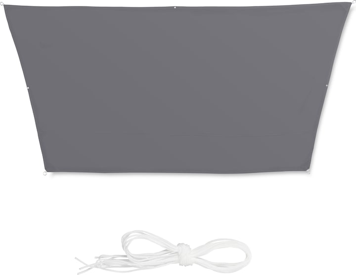 Relaxdays Grey Trapeze Shade Sail (400 x 300 x 0.5 cm)