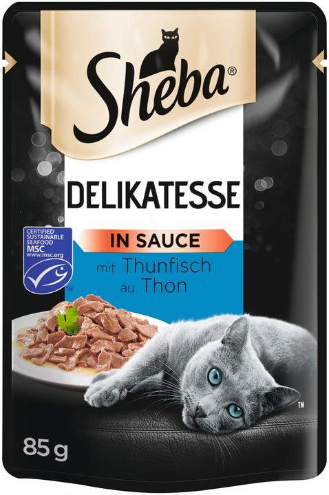 Immagine prodotto Sheba ® Portionsbeutel Delikatesse in Sauce mit Thunfisch MSC 85g (2380 g)