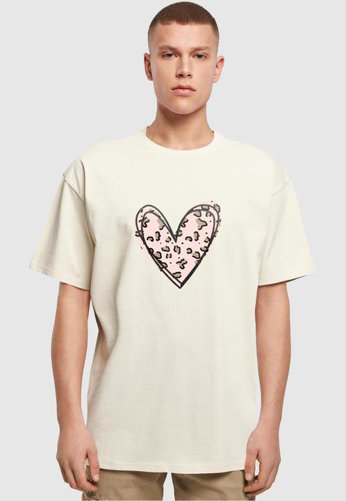 Produktbild Merchcode Valentines Day - Leopard Heart Heavy Oversize Tee - 118095 (4XL)