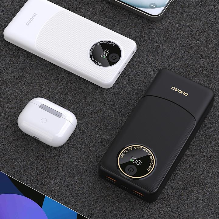 Actual product image Dudao K12 powerbank 10000mAh 22.5W Black (10000 mAh, 22.50 W)