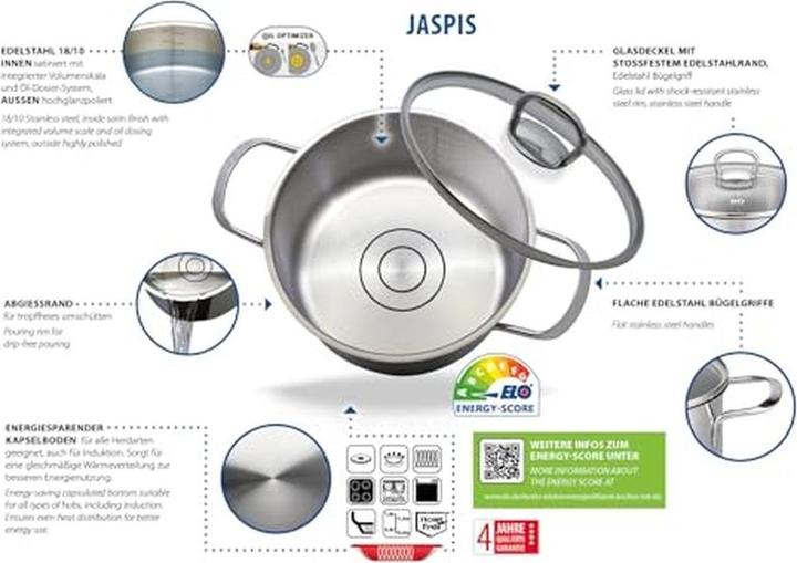 Actual product image ELO Topfset Jaspis (Stainless steel)