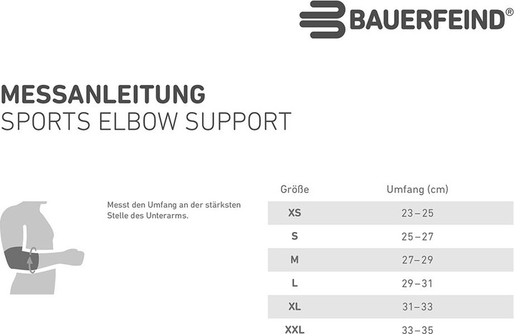 Actual product image Bauerfeind Sports Elbow Support (XL)