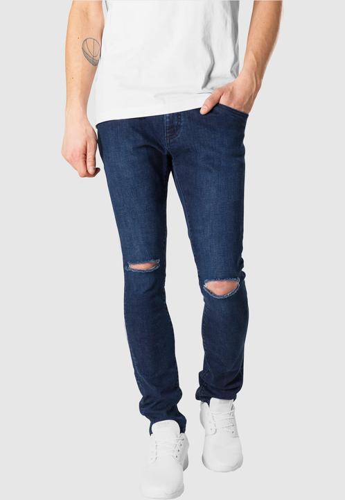 Actual product image Urban Classics Slim Fit Knee Cut Denim Pants (34)