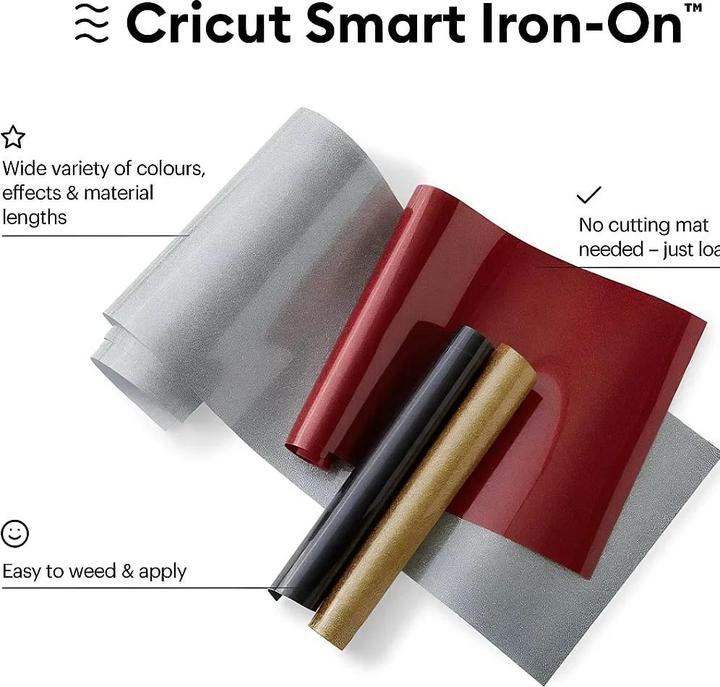 Produktbild Cricut Aufbügelfolie Smart Glitter 33 x 91 cm, 1 Stück, Weiss