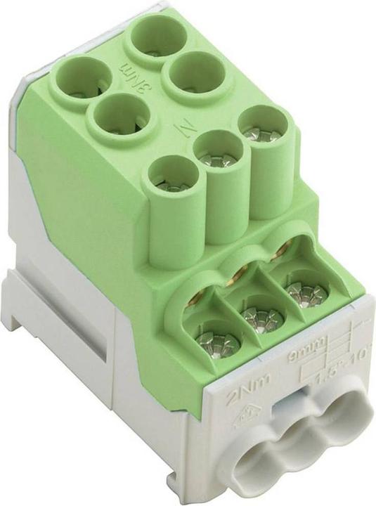 Actual product image Weidmüller WPD 100 2X25/6X10 GN (Terminal strips)