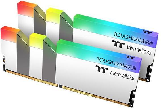 Produktbild Thermaltake TOUGHRAM RGB WHITE 16GB (2x8GB) DDR4 3600MHz C18 Arbeitsspeicher (2 x 8GB, 3600 MHz, DDR4-RAM, DIMM)