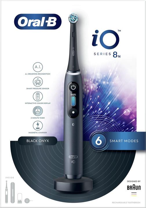 Actual product image Braun Oral-B iO Series 8N, electric toothbrush, black