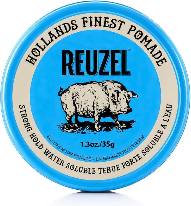 Actual product image Reuzel Blue Strong Hold Pomade for High Shine Look (Hair pomade, 35 g)