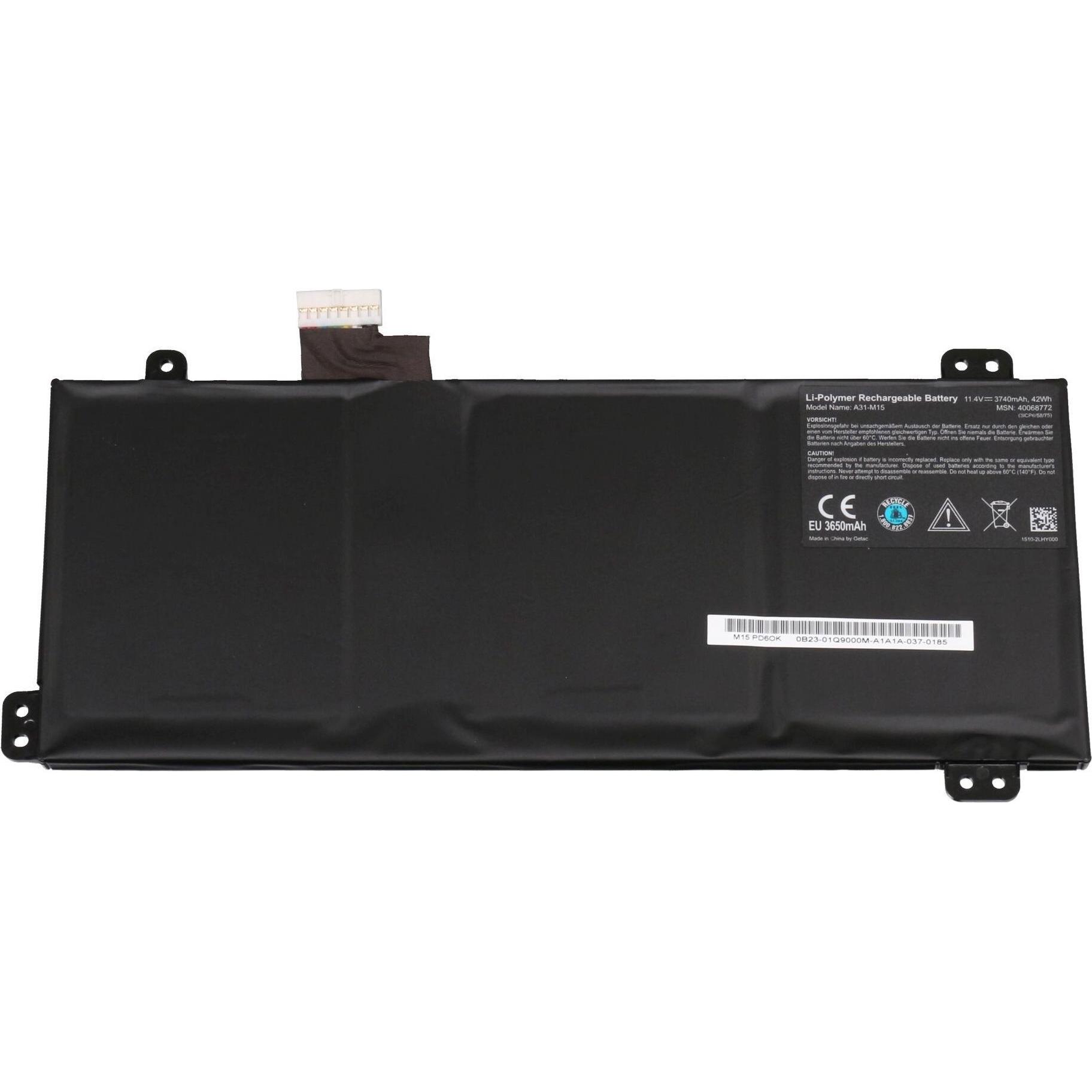 Medion A31-M15 (3 Zellen, 3740 mAh), Notebook Akku