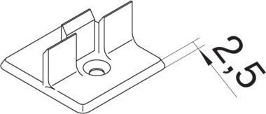 Actual product image Tehalit Partition base (Duct, 3.50 cm)