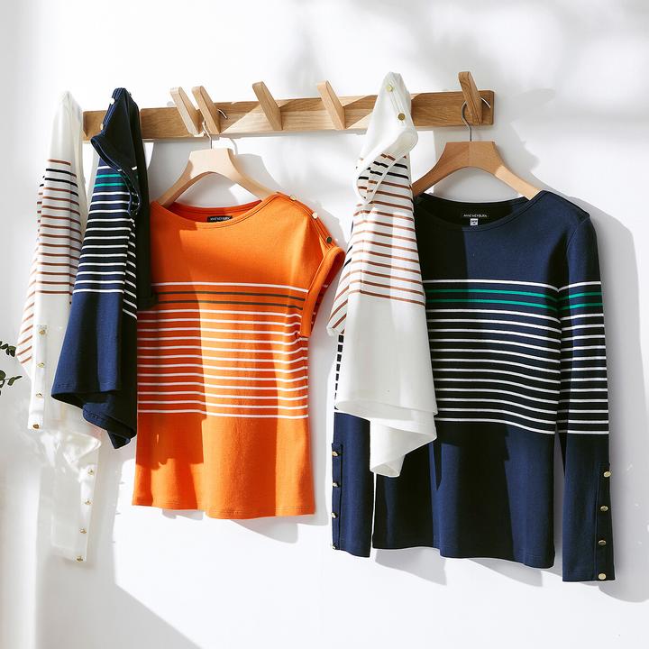 Produktbild Anne Weyburn Gestreiftes T-Shirt (36, 38)