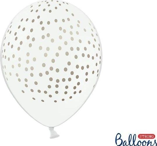 Image du produit Partydeco Ballons à pois - Blanc 30cm (6pcs) (6 x)
