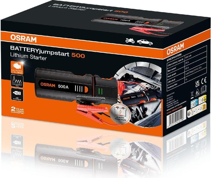 Image du produit Osram Jumpstart battery starter (500 A, 6000 mAh)
