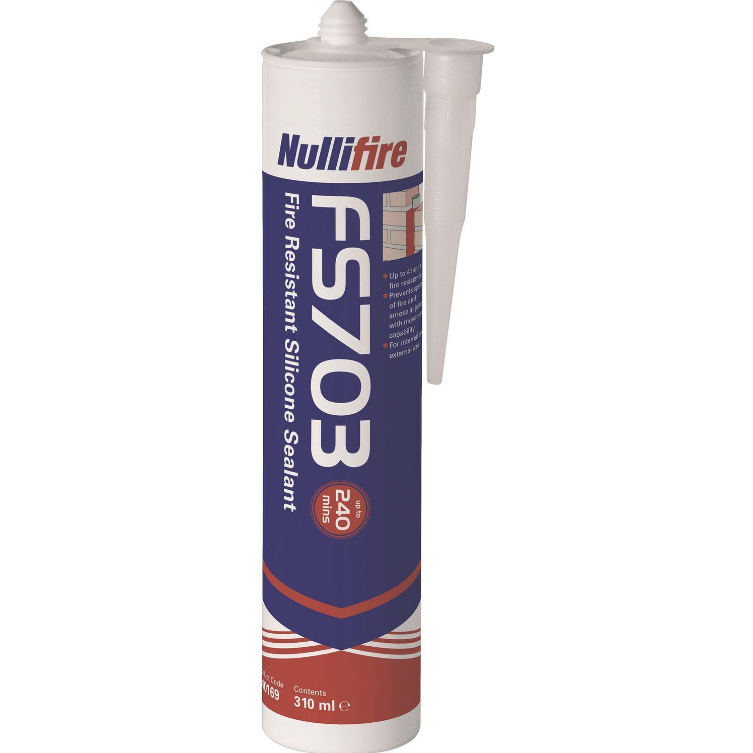 Nullifire, Dichtmittel, Silikondichtstoff FS703 weiss 310 ml (Weiss)