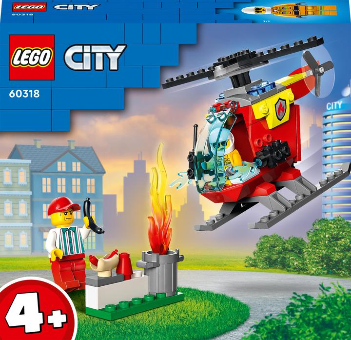 Produktbild LEGO Feuerwehrhubschrauber (60318, LEGO City)