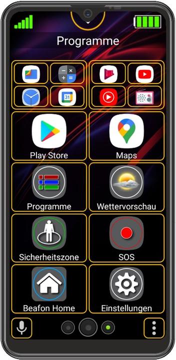 Produktbild Bea-Fon M6s Schwarz (32 GB, Schwarz, 6.26", Dual SIM, 4G)