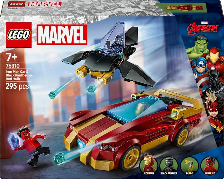 Produktbild LEGO Iron Man Auto und Black Panther vs. Red Hulk (76310, LEGO Marvel)