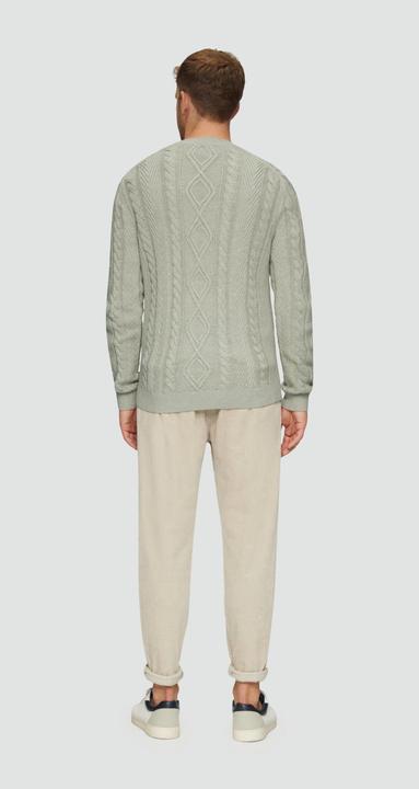 Produktbild S.Oliver Strickpullover Strickpullover mit Zopfmuster (XL)