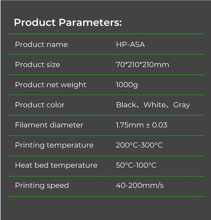 Image du produit Creality Filament (ASA, 1.75 mm, 1000 g)
