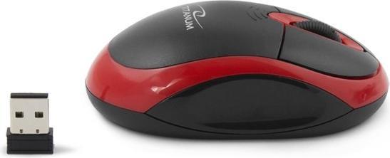 Actual product image Titanum TM116E Wireless 3D Mouse 2 4 GHz Black / Red (Wireless)