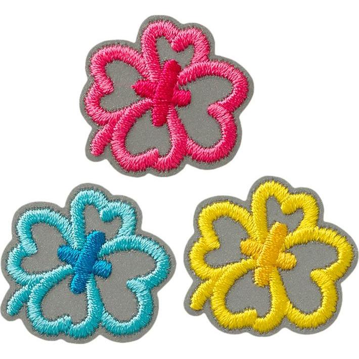 Mono Quick 3 Reflex Blumen, Applikationen, Pink, Silber, Gelb, Blau