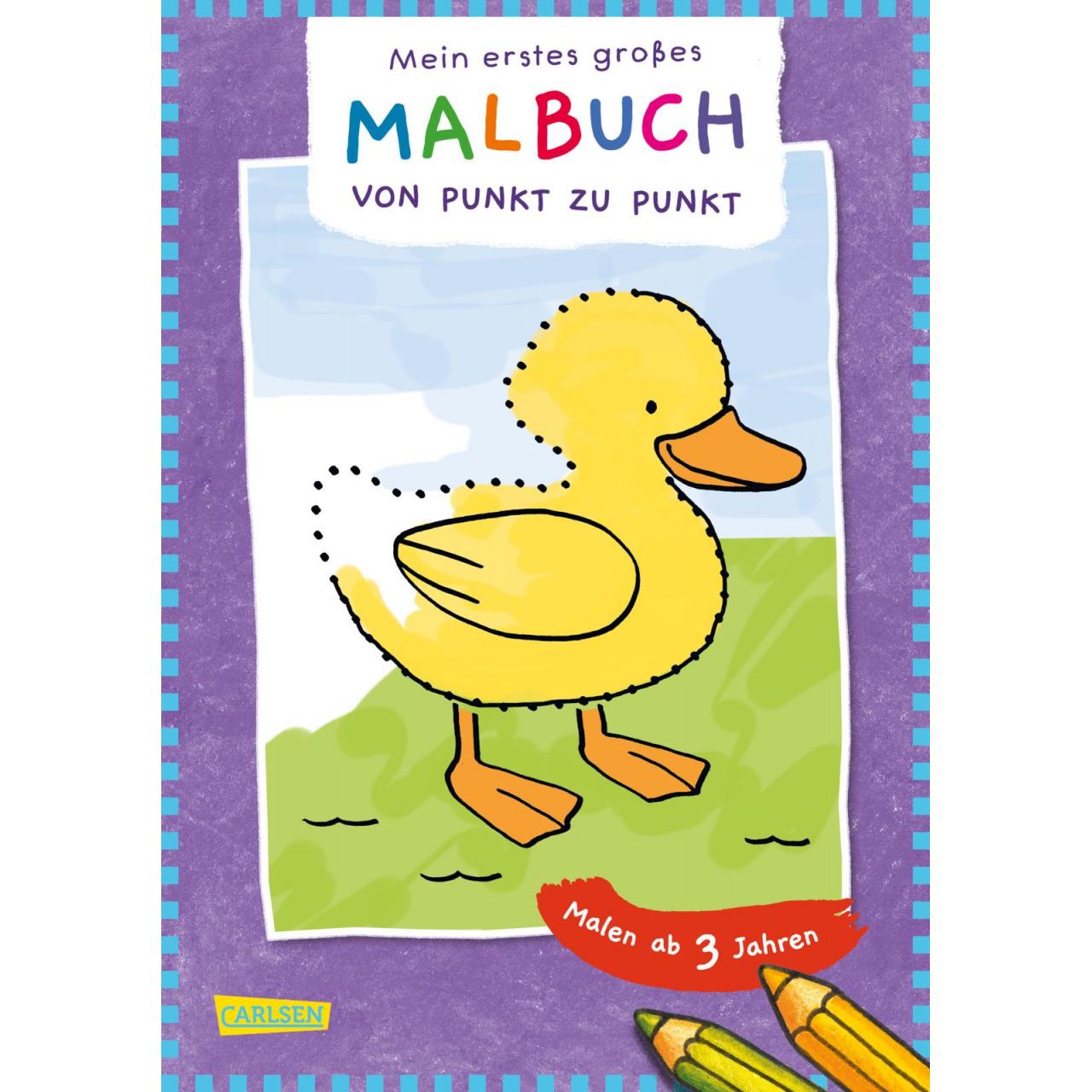 Carlsen Mein erstes grosses Malbuch: Punkt zu Punkt
