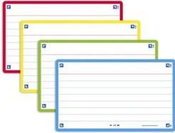 Oxford Fiches bristol FLASH 2.0, A7, bord de couleur (A7, 250 g/m², 32 x)