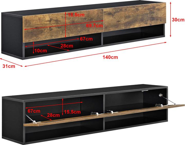 Produktbild En.Casa Halmstad (140 x 31 x 30 cm)
