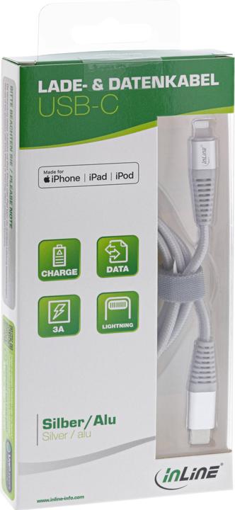 Image du produit InLine Câble foudre USB-C (1 m, USB 2.0)