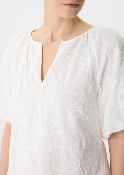 Produktbild Comma Bluse Bluse mit All-over-Stickerei und Ballonärmeln (38)