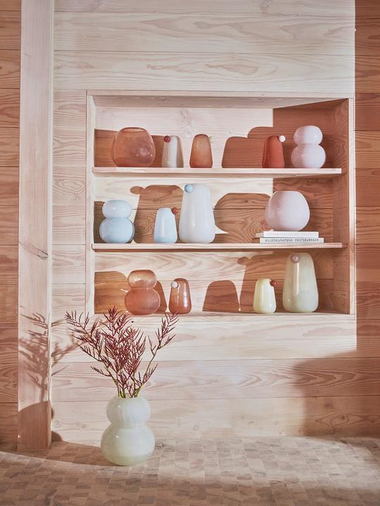 Produktbild OYOY Living Vase Lasi Small, Eisblau (1 x)