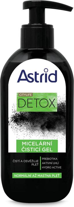 Image du produit Astrid Citylife Detox - Gel nettoyant micellaire pour peaux normales à grasses (Lingettes nettoyantes pour le visage, 200 ml)