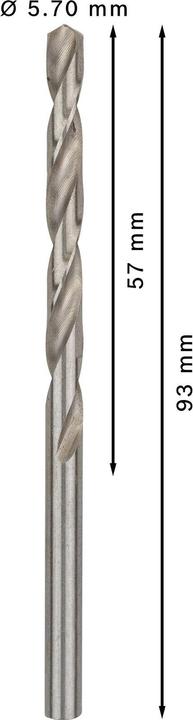 Immagine prodotto Bosch Professional Zubehör Trapano PRO Metal HSS-G, 5,7 x 57 x 93 mm (5,7 mm)