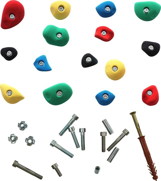 On Top Klettern Klettergriff-Set Mittel (Mehrfarbig)