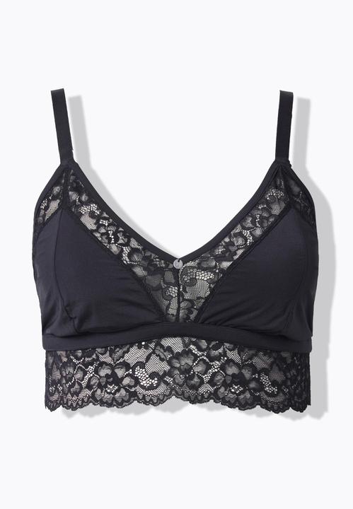 Produktbild TruYou Bralette, Satin, transparente Spitze, Cup A - D (110 D)