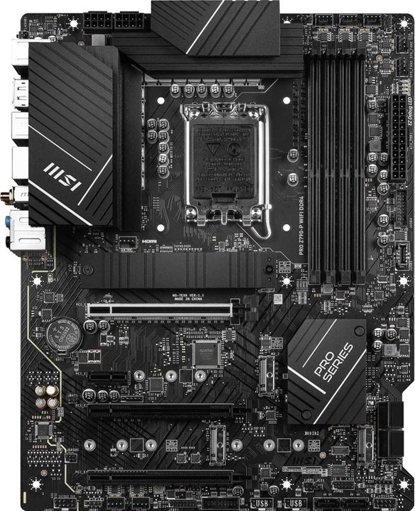 Image du produit MSI PRO Z790-P WIFI DDR4 (LGA 1700, Intel Z790, ATX)