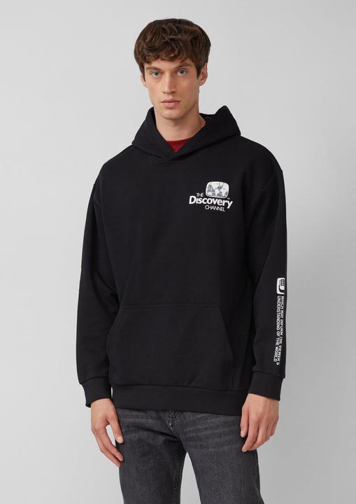 Produktbild s.Oliver Sweatshirt Softer Hoodie im Relaxed Fit mit Artwork (L, M)
