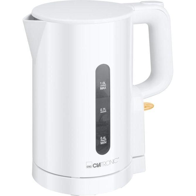 Clatronic Czajnik elektryczny 1L WK 3834 biały, Bollitore, Bianco