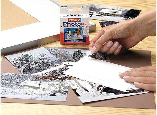 Actual product image tesa Photo adhesive pads, self-adhesive, 250 photo corners