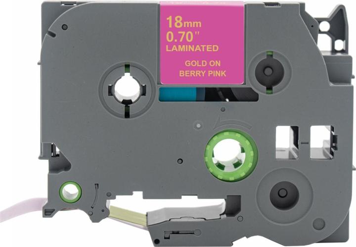Immagine prodotto Hermex Alternatives Etikettenband zu Brother TZe-MQP44 Beschriftungsband (1.80 cm, Oro, Pink)